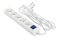 Power strip 2E 5XSchuko with switch, 3G*1.5mm2, 3m, white