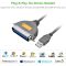 Printer Cable UGREEN CR124 (20225) USB to CN36 IEEE1284 Parallel Printer Cable 2m