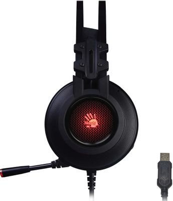 Headphones: A4Tech Bloody G525 Virtual 7.1 Surround Sound RGB Gaming Headset Black