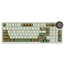 Royal Kludge RK N99 RGB Mechanical Keyboard, Cream Switch, Hot Swappable, Wireless, USB, Bluetooth, 2.4GHz, Palm Green
