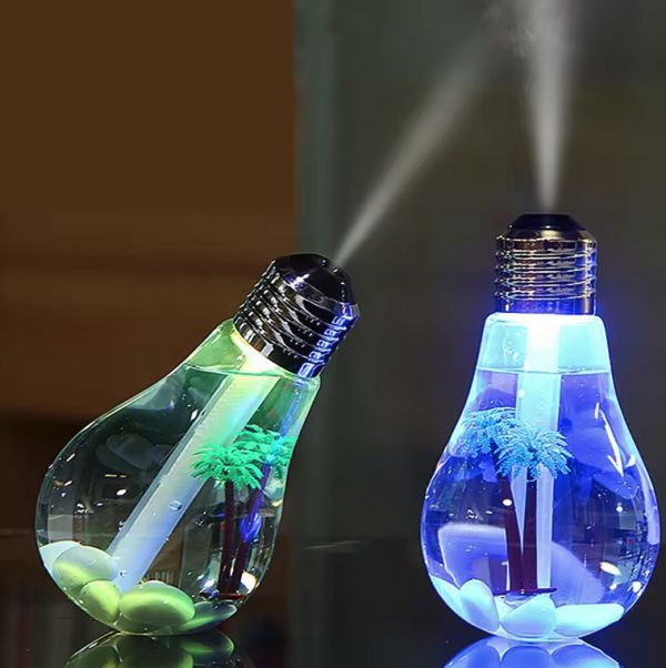 Bulb Shape Mini Air Humidifier LED USB
