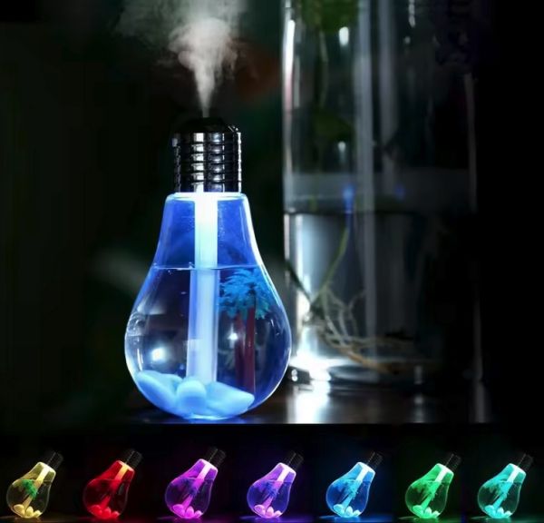 Bulb Shape Mini Air Humidifier LED USB