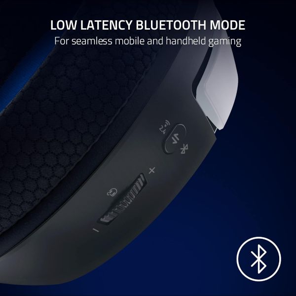 Razer Kaira Wireless PlayStation Gaming Headset, White & Black