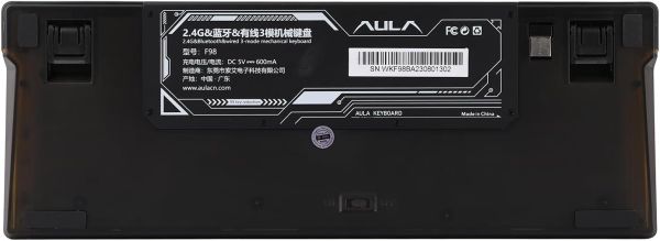 Keyboard: AULA F98 RGB Wireless Gaming Mechanical Keyboard Black