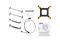 2E GAMING CPU cooler Air Cool AC120D6-ARGB, LGA1700, 1366, 1200, 115x,  AM5, AM4, AM3, AM3+, AM2, AM2+, FM2, FM1, 4pin PWM, 3pin +5VARGB, TDP 200W
