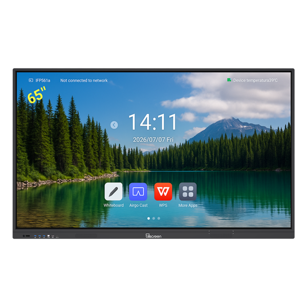 Interactive screen Allscreen Interactive Flat Panels DW65HT311D V2 T Series, 65”, Android 13, RAM 8GB, 128GB, Smart Board, Black