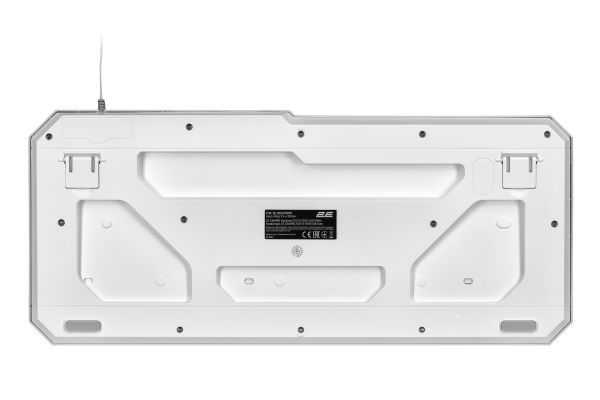 2E GAMING Membrane keyboard KG315 110key, USB-A, EN/RU, RGB, white