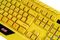 2E GAMING Membrane keyboard KG315 110key, USB-A, EN/RU, RGB, yellow