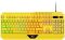 2E GAMING Membrane keyboard KG315 110key, USB-A, EN/RU, RGB, yellow