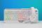 2E GAMING Membrane keyboard KG315 110key, USB-A, EN/RU, RGB, white