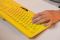 2E GAMING Membrane keyboard KG315 110key, USB-A, EN/RU, RGB, yellow