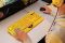 2E GAMING Membrane keyboard KG315 110key, USB-A, EN/RU, RGB, yellow