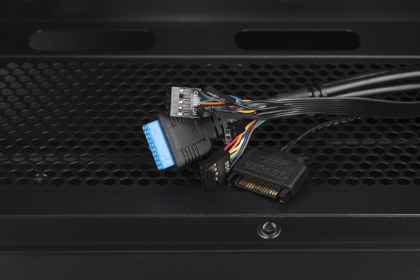 2E GAMING Computer case RUNA  (G2107-500),PSU 2E ATX500G, MidT, 2xUSB2.0, 1xUSB3.0,1x120mm ARGB+ ARGB strip,TG (side panel),black