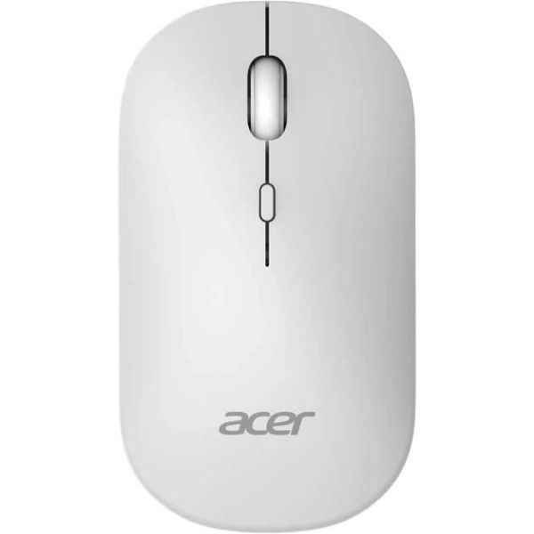 Acer Mouse wireless dual mode 2.4GHz and BT5.2, 4 buttons, AMR130, White