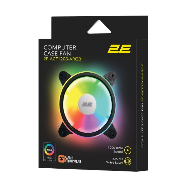 2E GAMING Case Fan Air Cool ACF1206-ARGB 120mm 1200rpm 6pin 25dBa