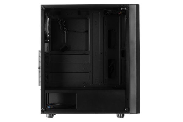 2E GAMING Computer case  TURBO (G2057B) , MidT, 2xUSB2.0,1xUSB3.0, 1x200+3x120ARGB,TG (side panel),without PSU,black