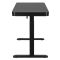2E Computer table CE218B-MOTORIZED, height adjustment, electric motor 220V, (USB-A/USB-C), 72/120х118x60cm, black
