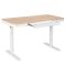 2E Computer table CE218D-MOTORIZED, height adjustment, electric motor 220V, (USB-A/USB-C), 72/120х118x60cm, beige