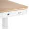2E Computer table CE218D-MOTORIZED, height adjustment, electric motor 220V, (USB-A/USB-C), 72/120х118x60cm, beige