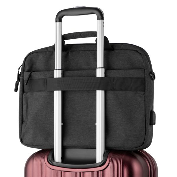 2E Laptop Bag, Melange 16", Black