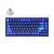 Keyboard mechanical Keychron Q1 75Key, Gateron Phantom Blue, Hot-Swap, QMK, Knob, USB-A, EN, RGB