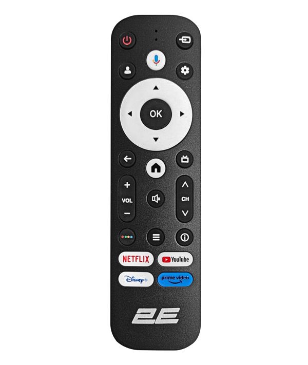 TV Set 55" 2E QLED 4K 60Hz Smart Google TV Black