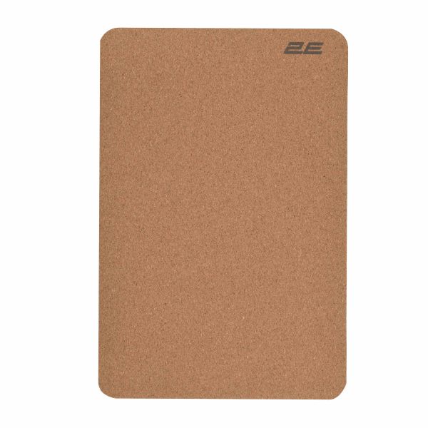 2E Mouse Pad CORK, S(300x200x2mm), brown