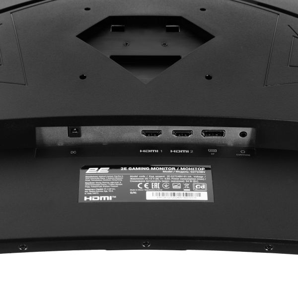 Monitor 2E GAMING 27" G2725BV HDMI, DP, VA, 2560x1440, 180Hz, 1ms, CURVED, FreeSync