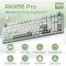 Royal Kludge RK R98PRO-SK-XW RGB Mechanical Keyboard, Beige Switch, Hot Swappable, Wired, Sky Cyan