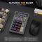 Keyboard Royal Kludge RK M20-PT-YXZ RGB Mechanical Numpad, Violet Switch, Hot Swappable, Wireless, Type-C, Bluetooth, 2.4GHz, Phantom