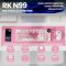 Royal Kludge RK N99-PM-XH RGB Mechanical Keyboard, Cream Switch, Hot Swappable, Wireless, Type-C, Bluetooth, 2.4GHz, Pink Melody