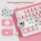 Royal Kludge RK N99-PM-XH RGB Mechanical Keyboard, Cream Switch, Hot Swappable, Wireless, Type-C, Bluetooth, 2.4GHz, Pink Melody