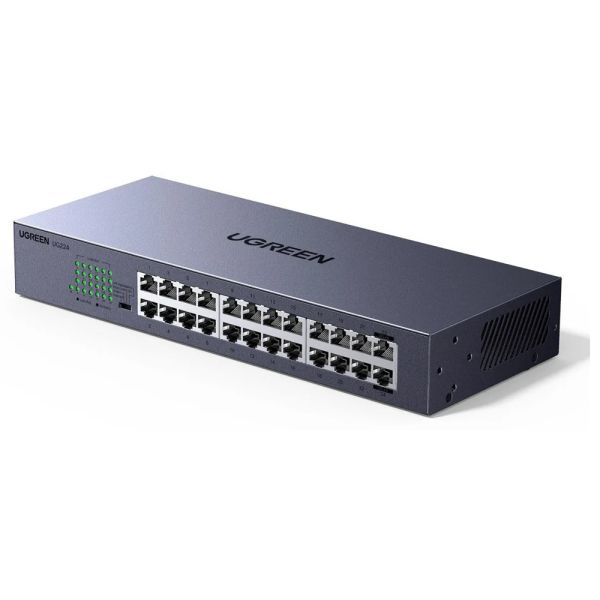 UGREEN CM740 (35374EU), 24-Port Gigabit, Switch, Gray