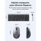 Keyboard+mouse UGREEN MK552 (85513), Wireless, USB, Bluetooth, Keyboard And Mouse, Grey