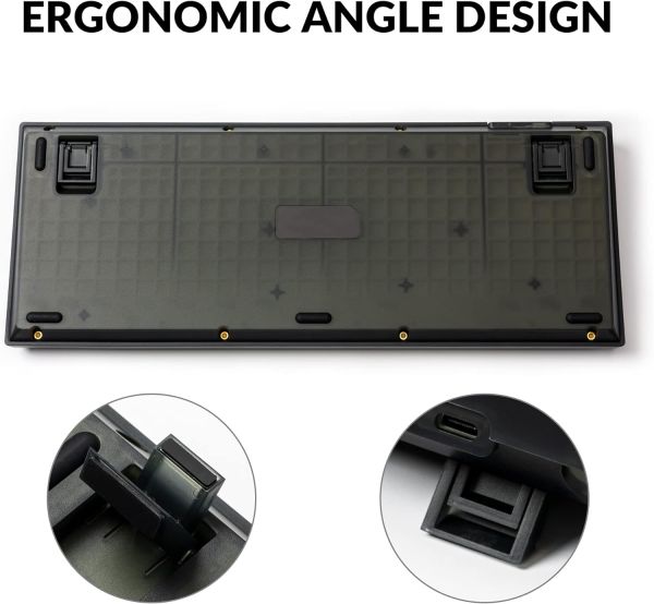 Keyboard Keychron V1 100 Key QMK Keychron K PRO Brown Hot-Swap RGB Knob Frosted Black V5C3_KEYCHRON