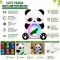Panda Night Lamp with Mini RGB Fan