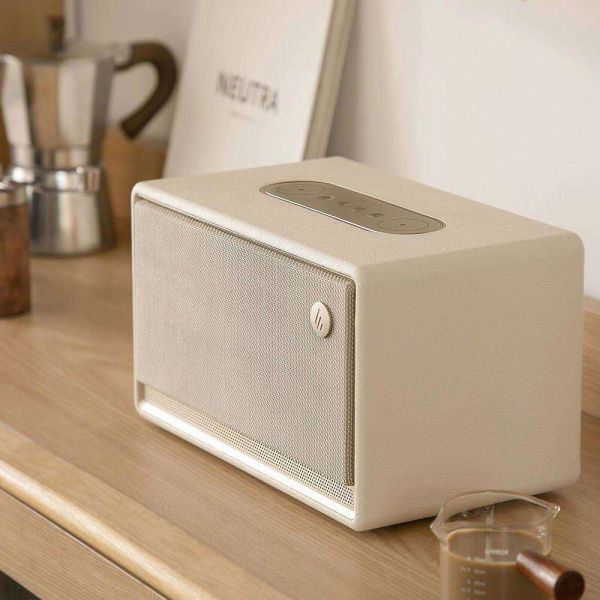 Speaker Edifier ES300, 60W, Bluetooth, WiFi (Apple AirPlay), USB-A, AUX, Tabletop Speaker, Ivory
