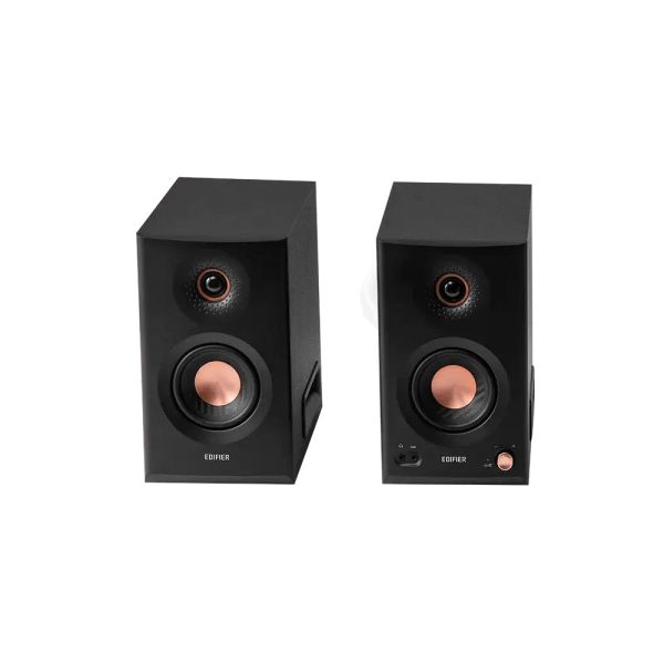 Edifier MR5, 110W, XLR, 6.35 mm TRS, RCA, AUX, Tri-amped Powered Studio Monitor Speakers, Black