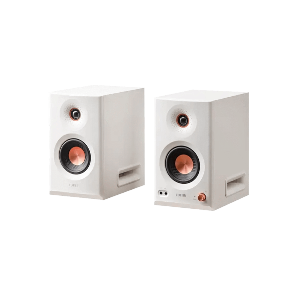 Speaker Edifier MR5, 110W, XLR, 6.35 mm TRS, RCA, AUX, Tri-amped Powered Studio Monitor Speakers, White