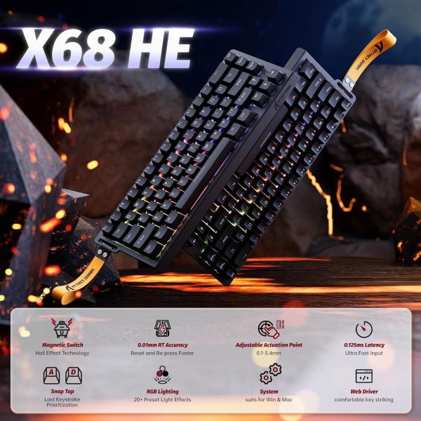 ATTACK SHARK X68 HE Black