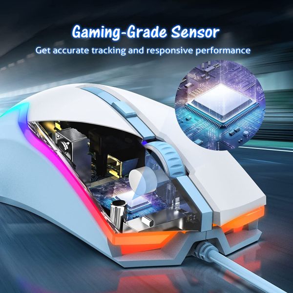 WEEMSBOX Gaming Mouse White