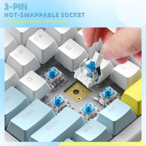 LexonElec RK-84 Portable Mechanical Gaming Keyboard