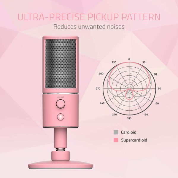 RAZER Microphone, Seiren X Quartz USB Pink.