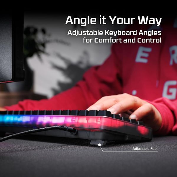 HyperX Origins 2 Pro 65, Gaming Keyboard, PC, Magnetic Linear Switches, Rapid Trigger, Swappable Housing, Hotswap Switches, 65 Layout, 8k Polling, Adjustable Angle, Mechanical Switches, Black (2026)