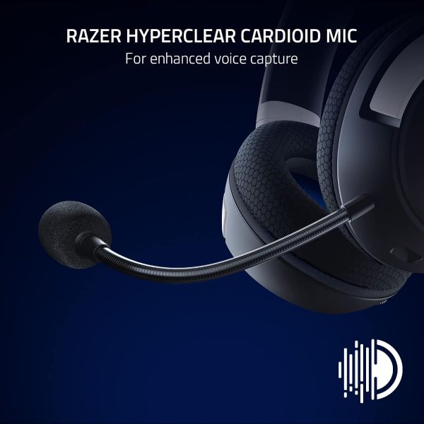 Razer Kaira Wireless PlayStation Gaming Headset, White & Black