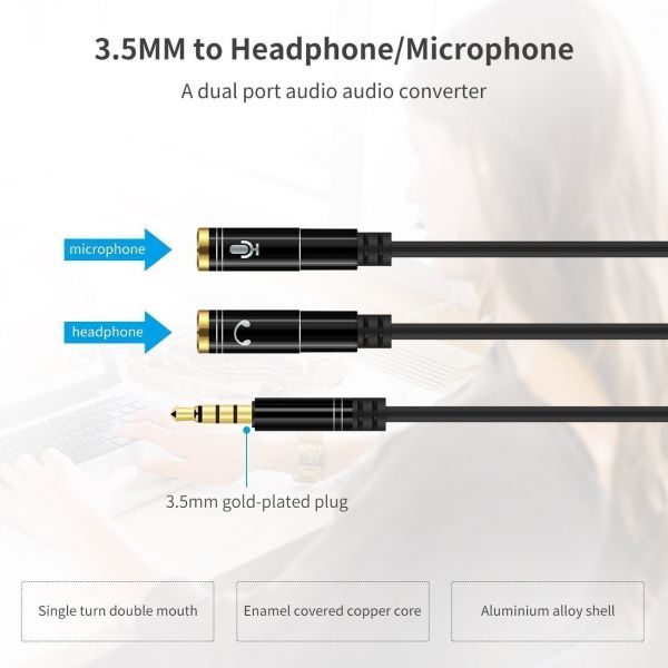 Havit Audio Splitter Cable Headphone