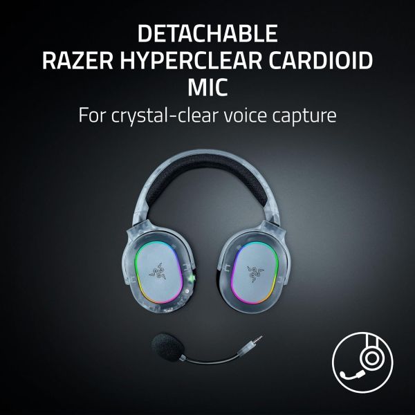 Razer Gaming Headset Barracuda X Chroma, BT/WL, RGB, Phantom White Ed.