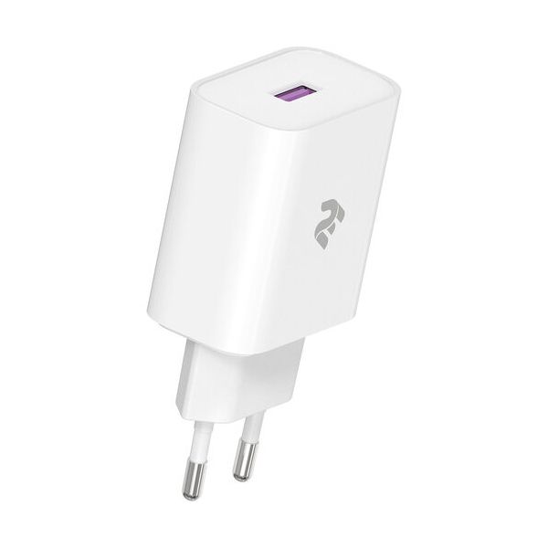 2Е Wall Charger USB QC3.0 DC5V/3A, Max 18W, white