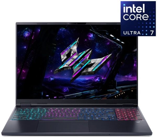 Acer Notebook Predator Helios Neo 16S PHN16S-71 16" OLED, Intel U7-255HX, 16GB, F1TB, NVD5070-8, Lin, black