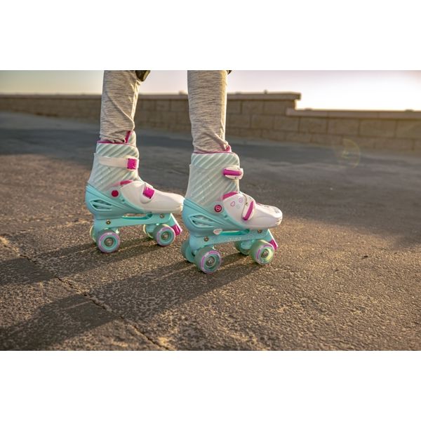 NEON COMBO SKATES (SIZE 12-2) TEAL PINK 4L/13L/16L CL 4PK